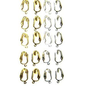 Gold Silver Earring Converters DIY Change Pierced Earrings Comfortable Clip on